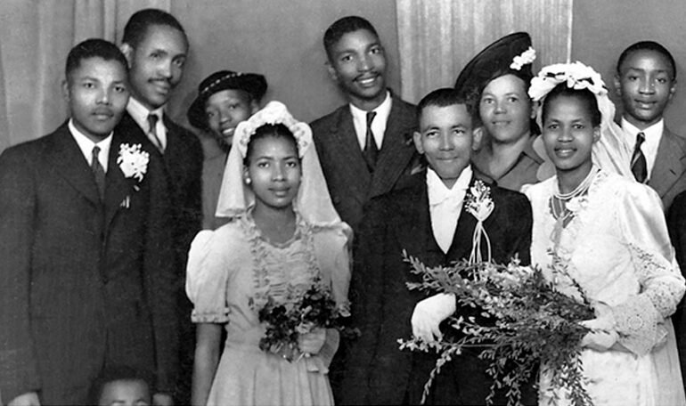 Walter and Albertina Sisulu on their wedding day, 1944